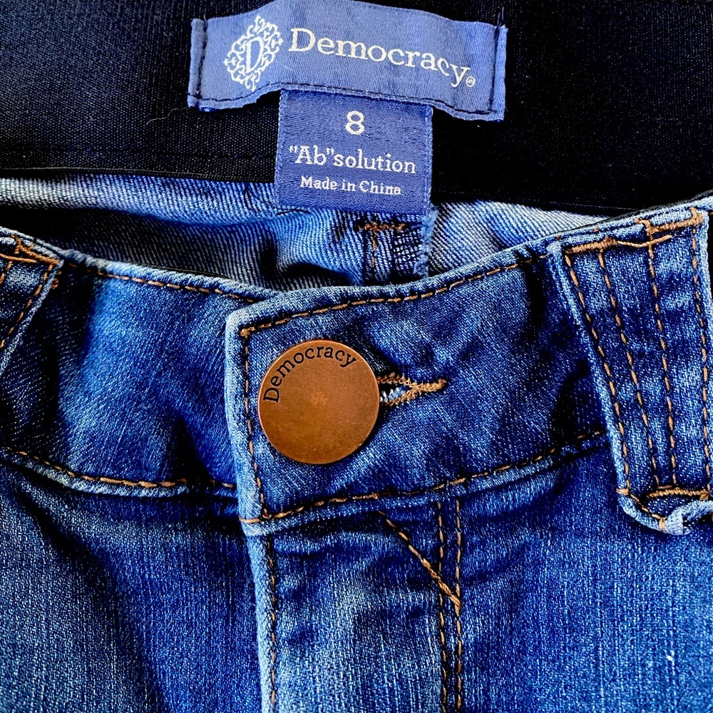 Democracy Absolution jeans.